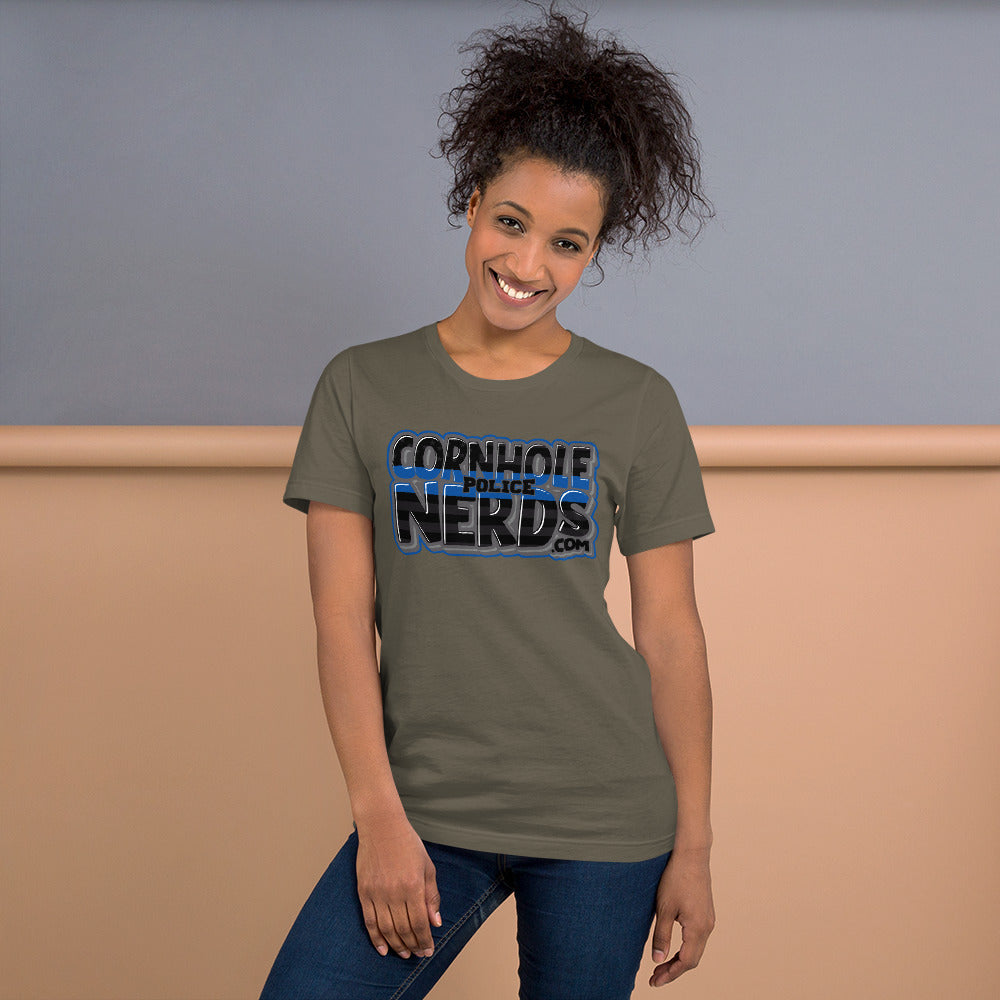 Cornhole Nerds Police Unisex t-shirt