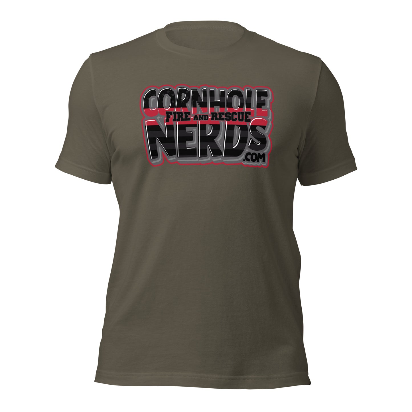 Cornhole Nerds Fire and Rescue Unisex t-shirt