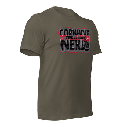 Cornhole Nerds Fire and Rescue Unisex t-shirt