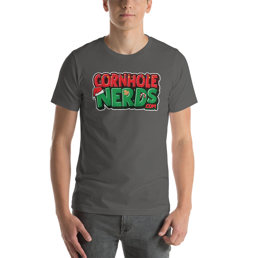 Cornhole Nerds Holly Jolly Christmas Unisex t-shirt