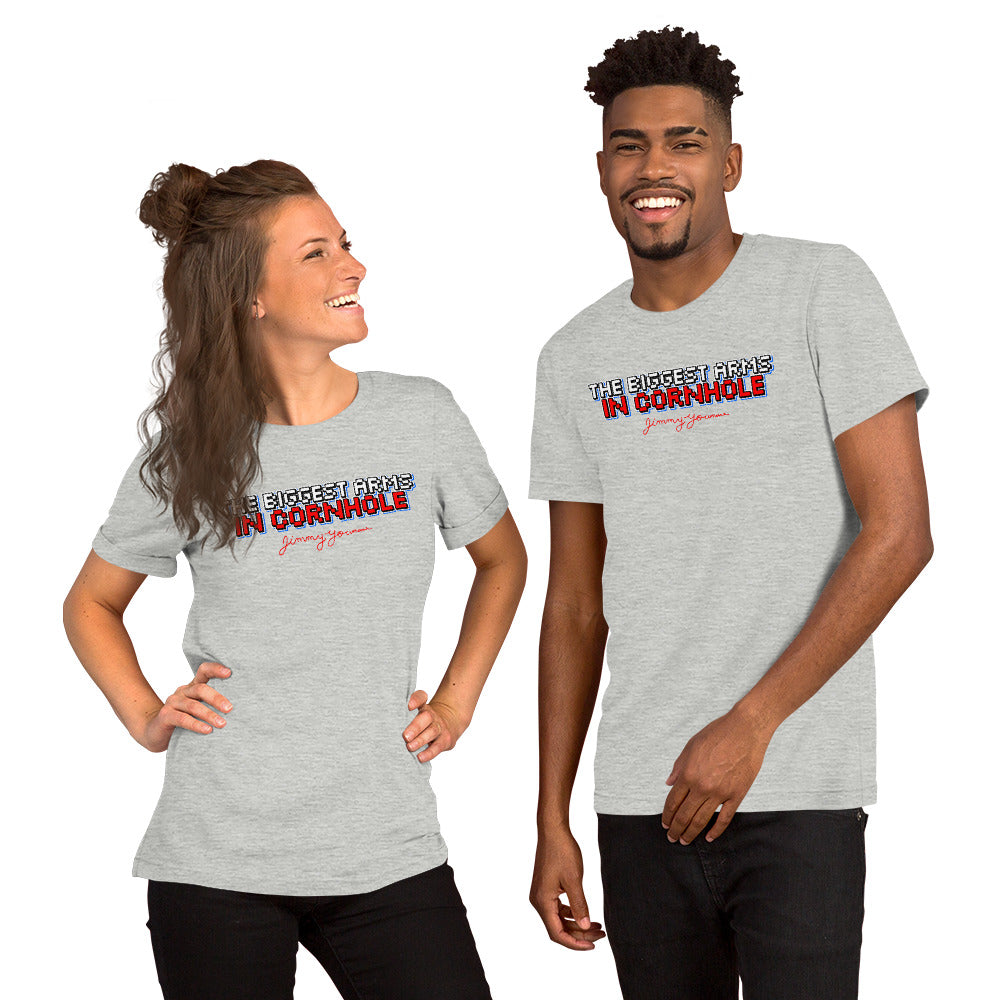 The Biggest Arms in Cornhole Unisex t-shirt