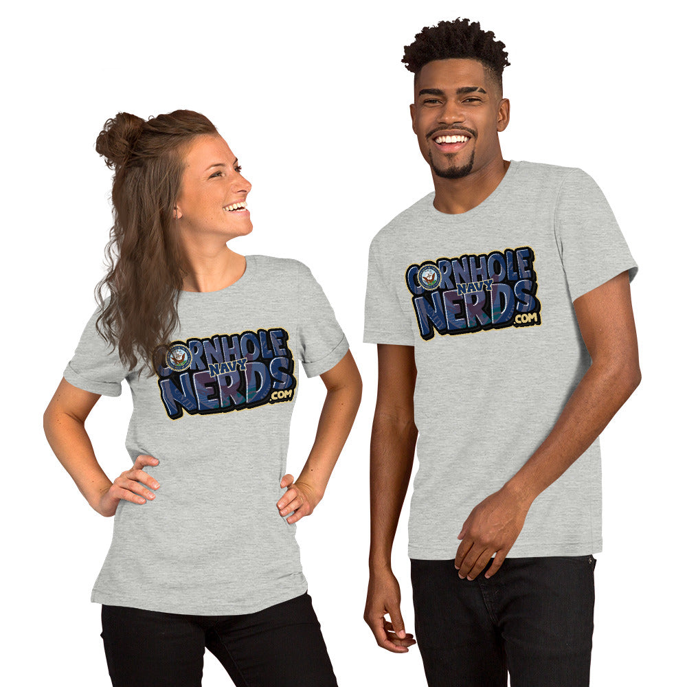 Cornhole Nerds Navy Unisex t-shirt