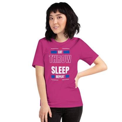 Eat Throw Sleep Repeat Unisex T-Shirt