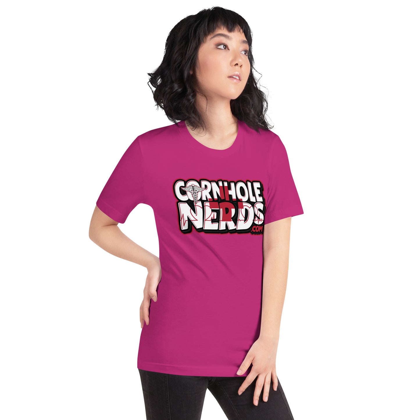 Cornhole Nerds Medical Unisex t-shirt