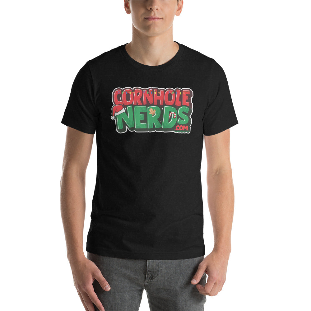 Cornhole Nerds Holly Jolly Christmas Unisex t-shirt