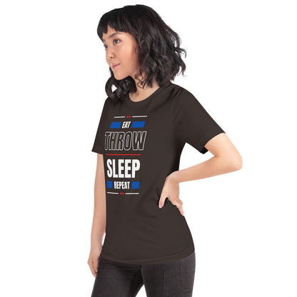 Eat Throw Sleep Repeat Unisex T-Shirt