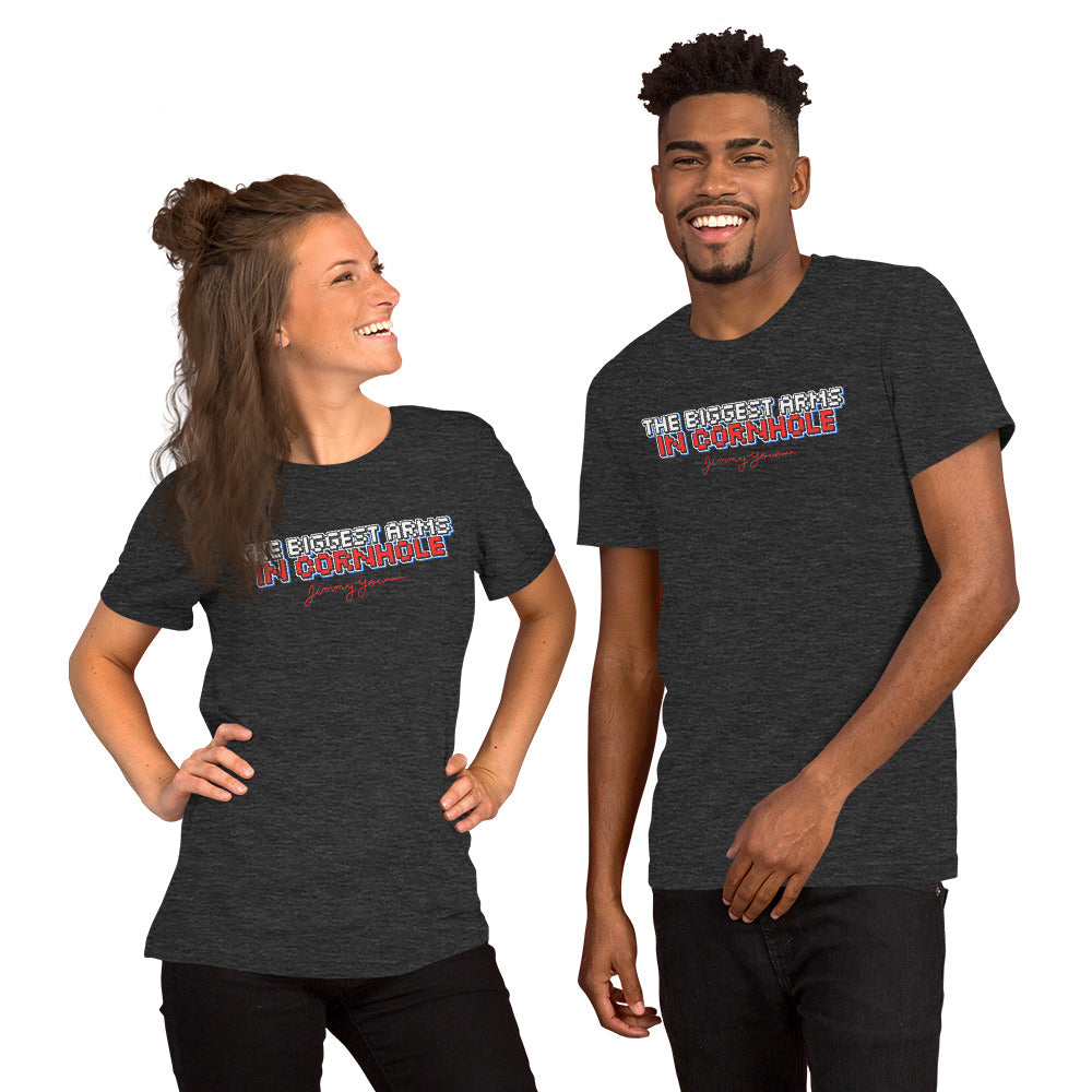 The Biggest Arms in Cornhole Unisex t-shirt