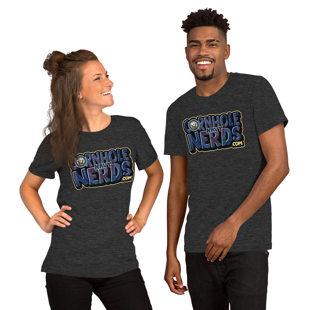 Cornhole Nerds Navy Unisex t-shirt