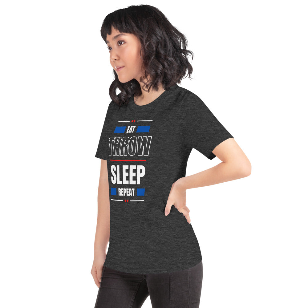 Eat Throw Sleep Repeat Unisex T-Shirt