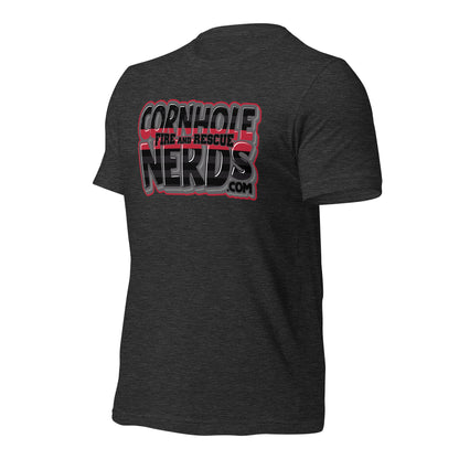 Cornhole Nerds Fire and Rescue Unisex t-shirt