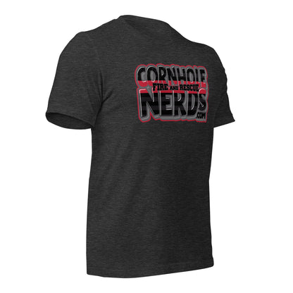 Cornhole Nerds Fire and Rescue Unisex t-shirt