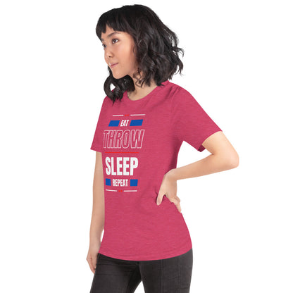 Eat Throw Sleep Repeat Unisex T-Shirt