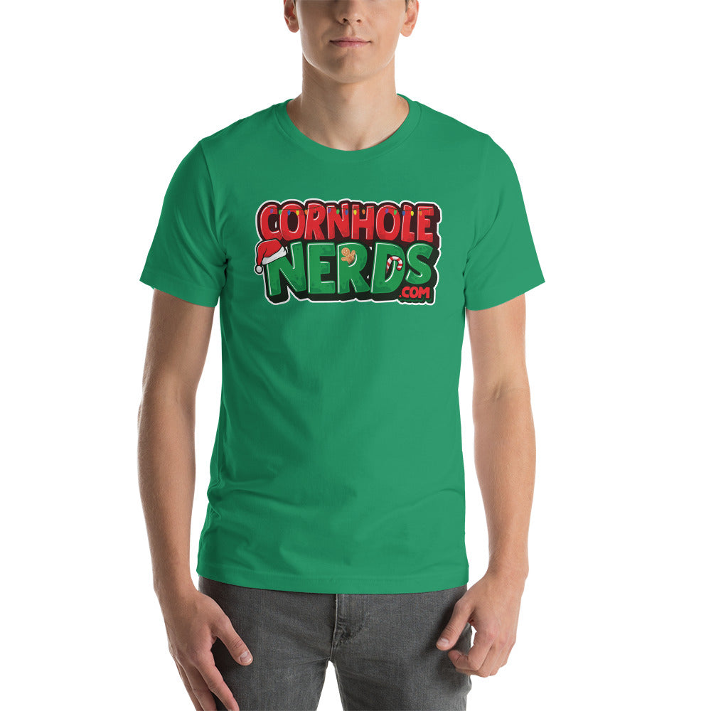 Cornhole Nerds Holly Jolly Christmas Unisex t-shirt