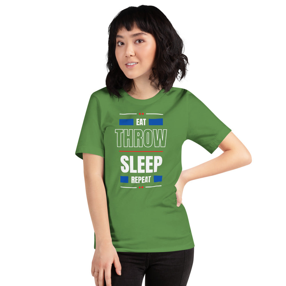 Eat Throw Sleep Repeat Unisex T-Shirt