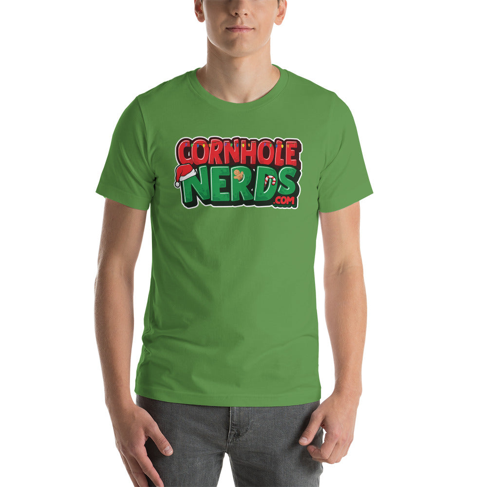 Cornhole Nerds Holly Jolly Christmas Unisex t-shirt