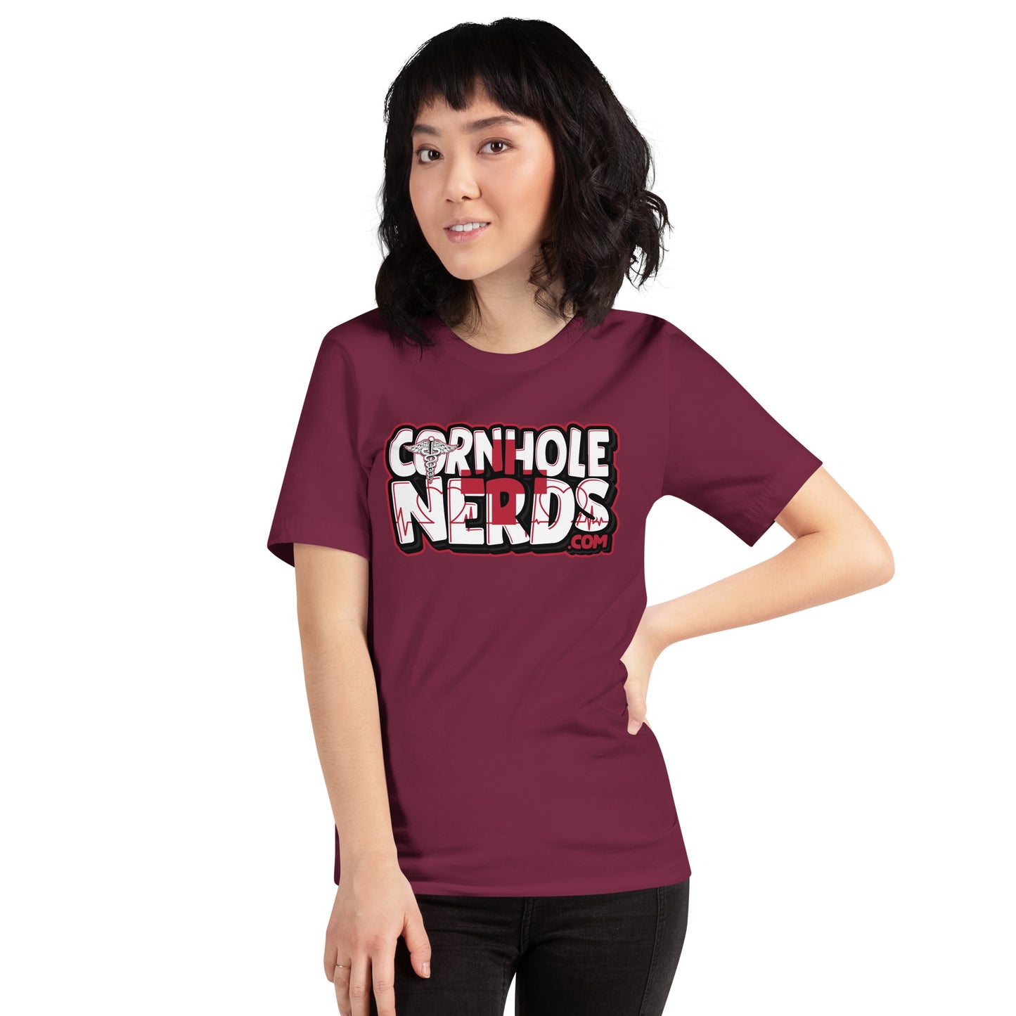 Cornhole Nerds Medical Unisex t-shirt