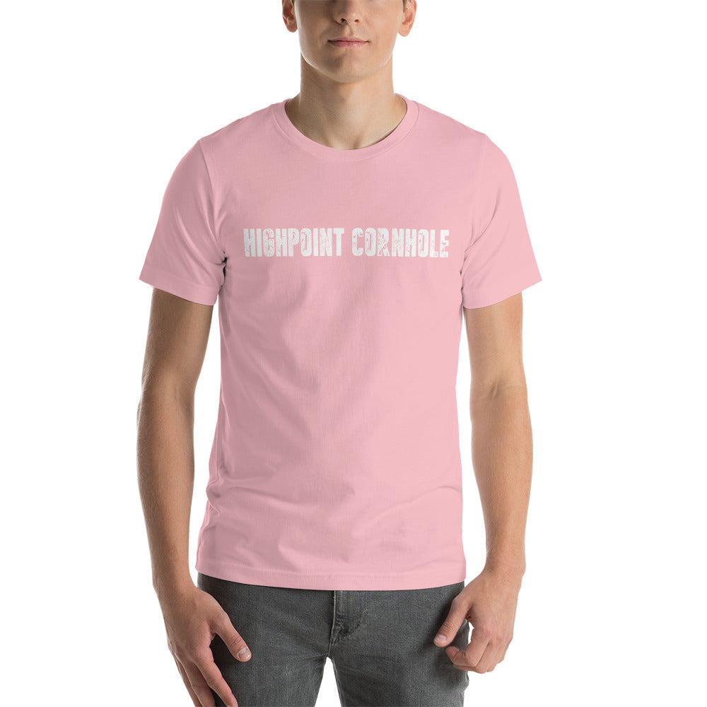 Highpoint Cornhole white lettered logo Unisex T-Shirt