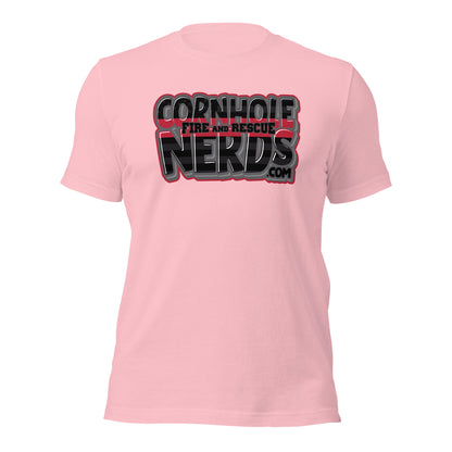 Cornhole Nerds Fire and Rescue Unisex t-shirt