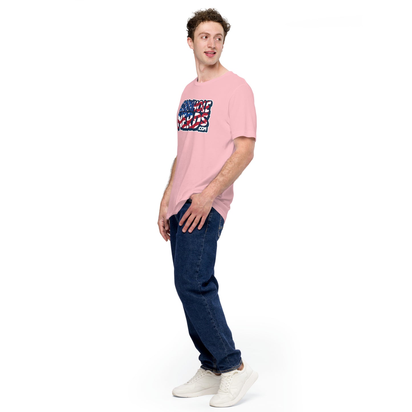 Cornhole Nerds Unisex t-shirt American flag logo