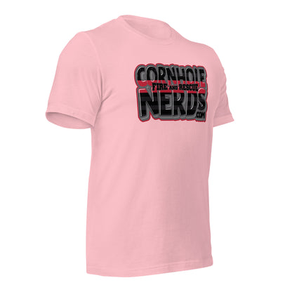 Cornhole Nerds Fire and Rescue Unisex t-shirt