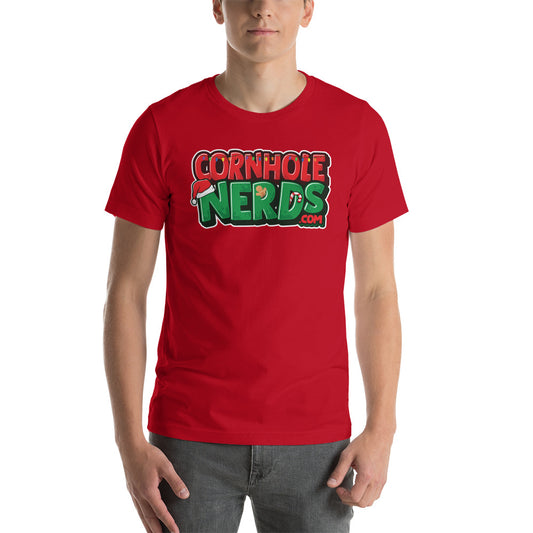 Cornhole Nerds Holly Jolly Christmas Unisex t-shirt