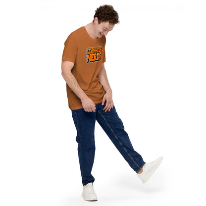 Cornhole Nerds orange logo Unisex t-shirt