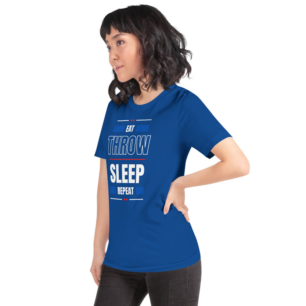 Eat Throw Sleep Repeat Unisex T-Shirt