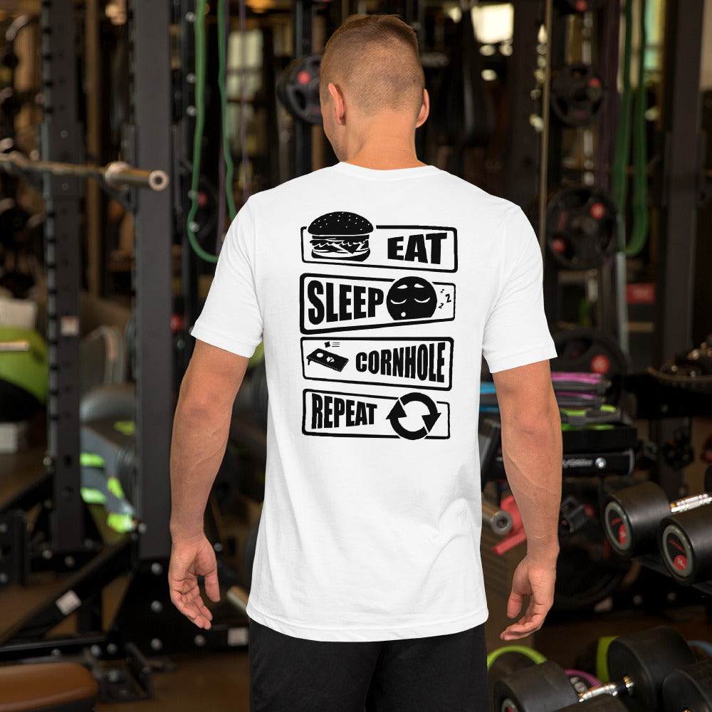 BCB Eat Sleep Cornhole Repeat T-Shirt