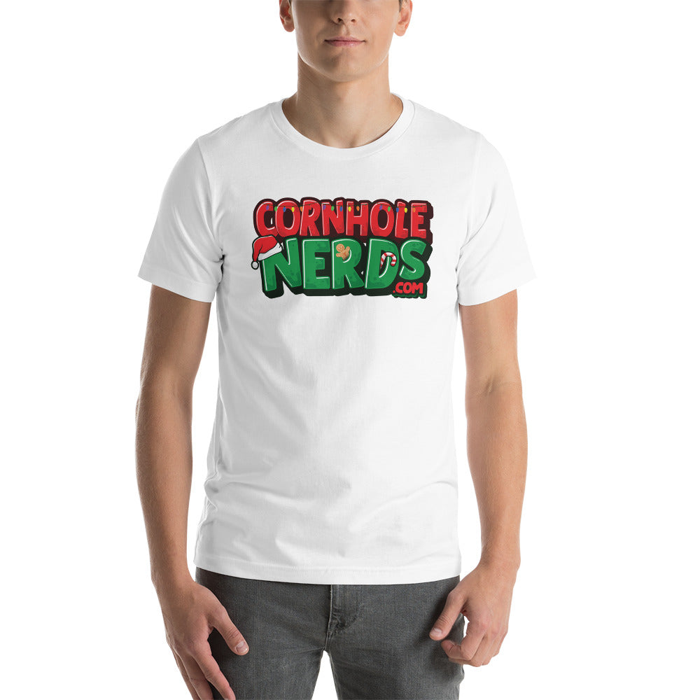 Cornhole Nerds Holly Jolly Christmas Unisex t-shirt