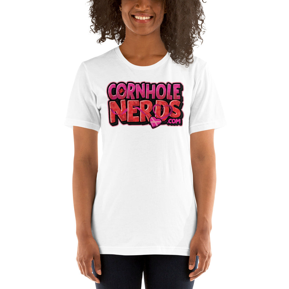 Cornhole Nerds Heart Me Sideways Unisex t-shirt