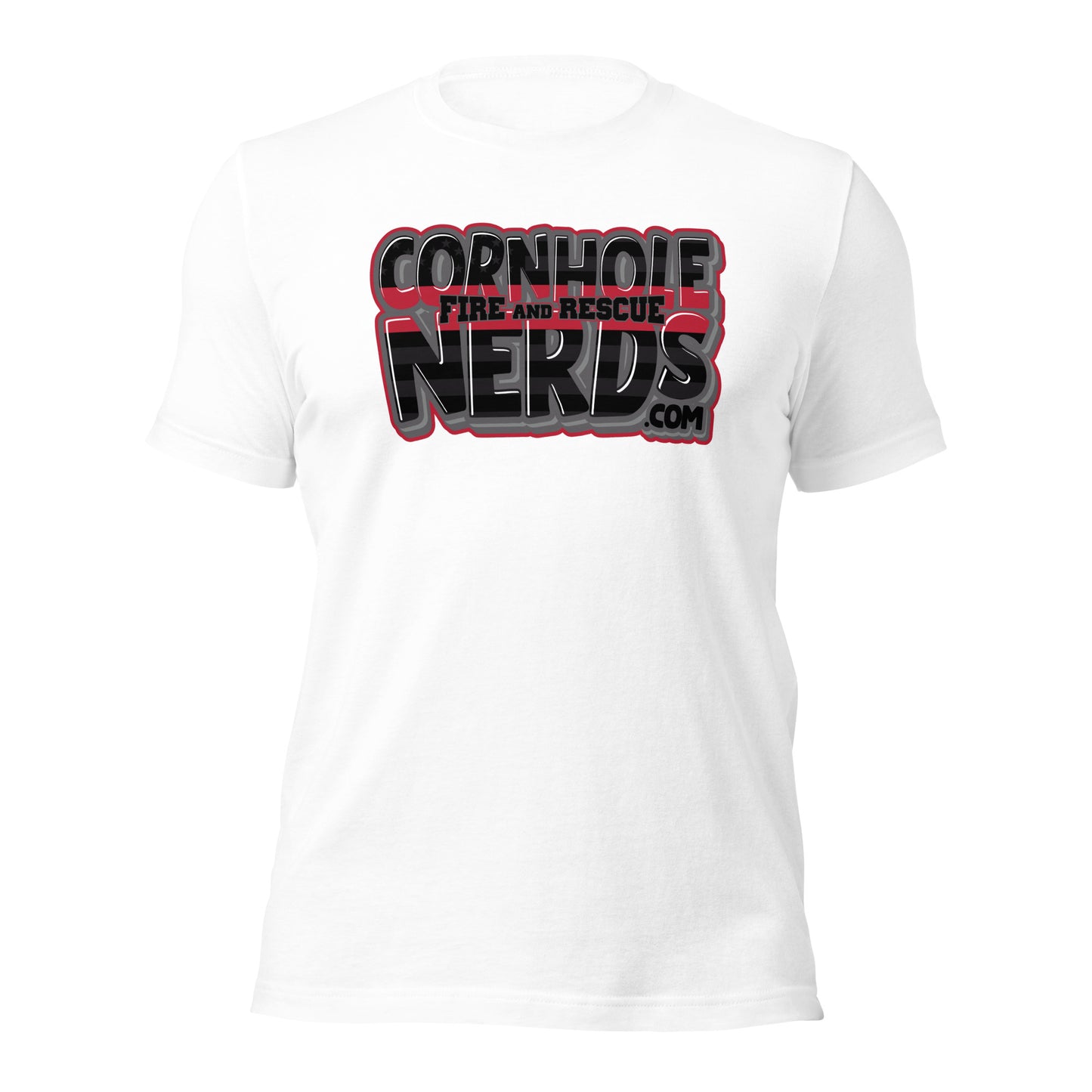 Cornhole Nerds Fire and Rescue Unisex t-shirt