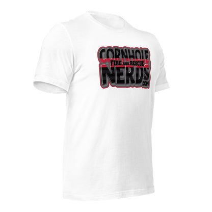 Cornhole Nerds Fire and Rescue Unisex t-shirt