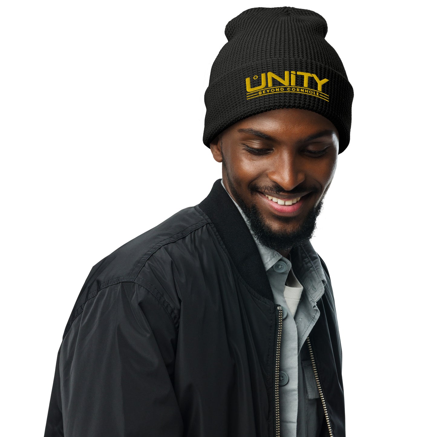 Unity Beyond Cornhole Waffle beanie