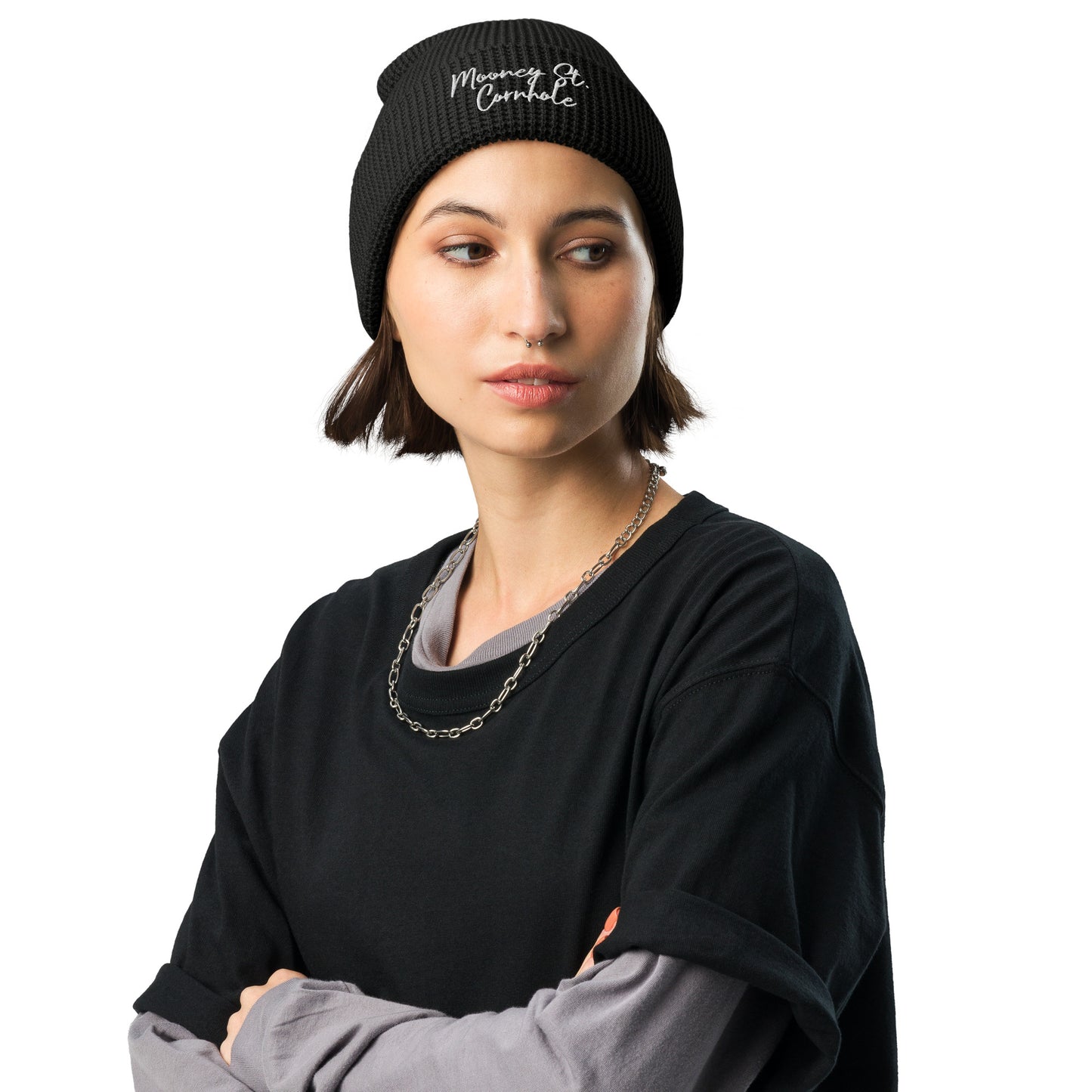 Mooney St. Cornhole Waffle beanie