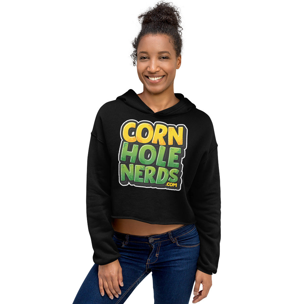 CornholeNerds.com Crop Hoodie