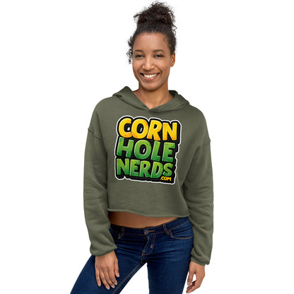 CornholeNerds.com Crop Hoodie