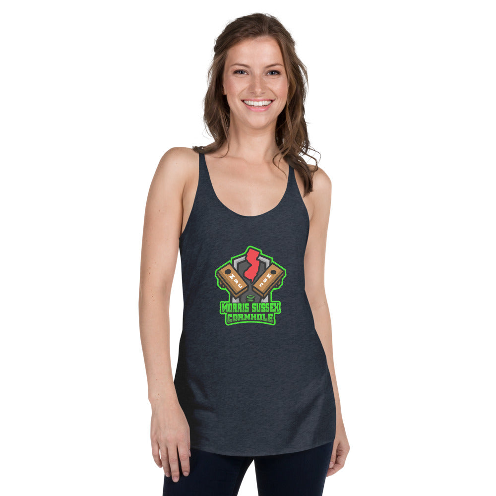 Morris Sussex Cornhole Women's Racerback Tank