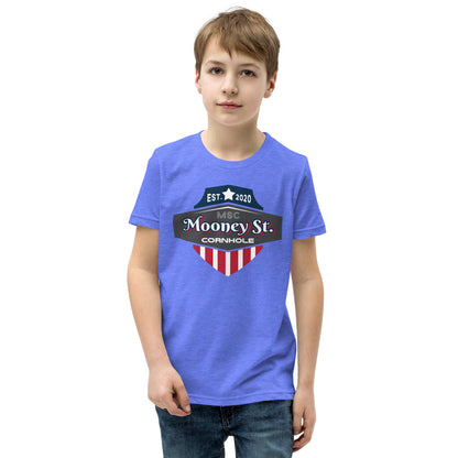 Mooney St. Cornhole Youth Short Sleeve T-Shirt