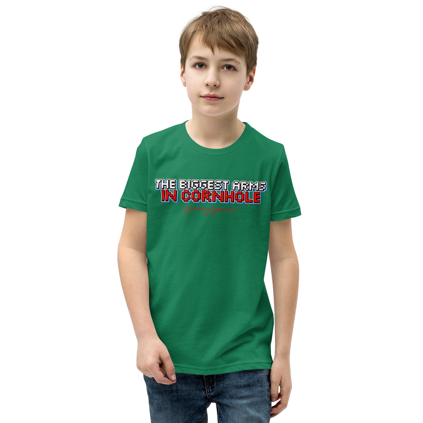 The Biggest Arms in Cornhole Youth Short Sleeve T-Shirt