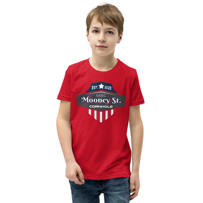 Mooney St. Cornhole Youth Short Sleeve T-Shirt