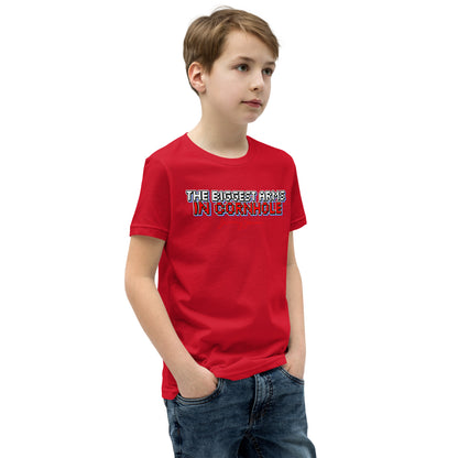 The Biggest Arms in Cornhole Youth Short Sleeve T-Shirt