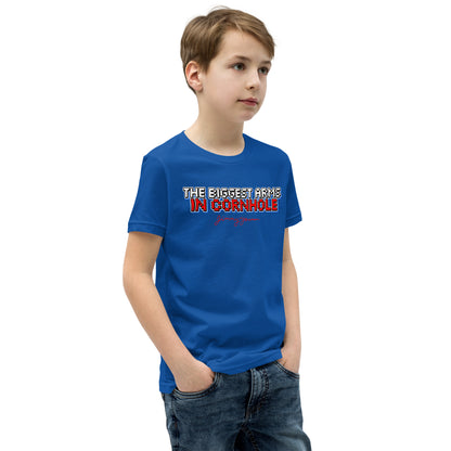 The Biggest Arms in Cornhole Youth Short Sleeve T-Shirt