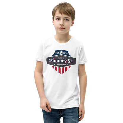 Mooney St. Cornhole Youth Short Sleeve T-Shirt