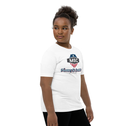 Mooney St. Cornhole Youth Short Sleeve T-Shirt